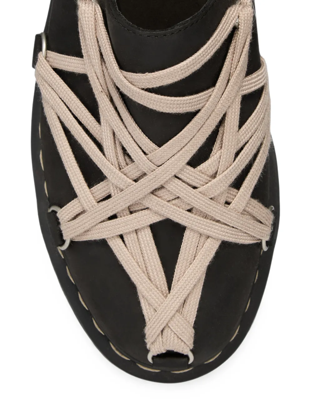 Rick Owens x Dr. Martens Quad Sole Megalace slip-ons Zwart
