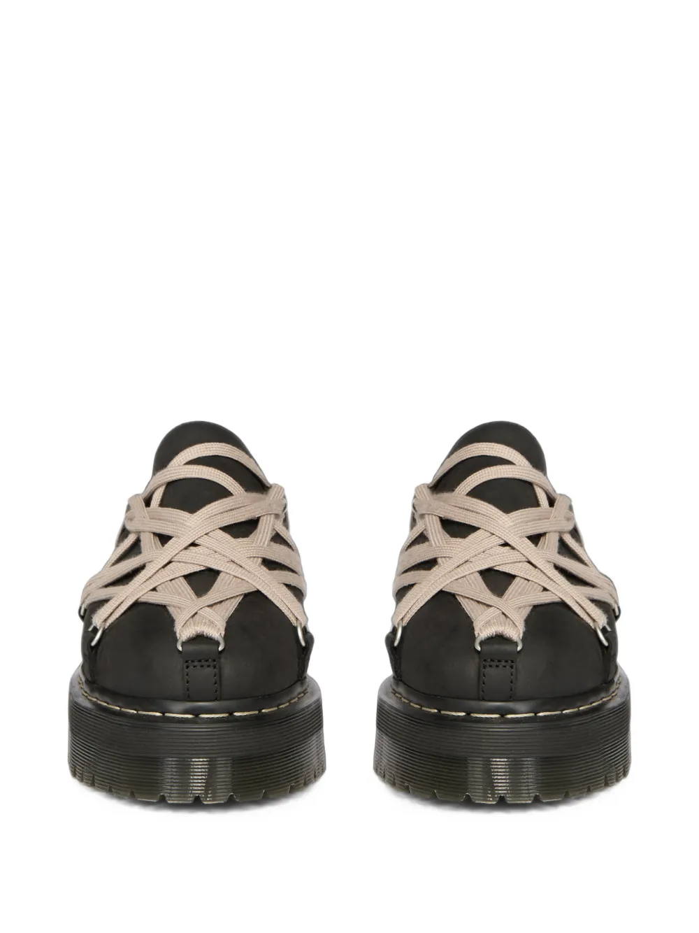 Rick Owens x Dr. Martens Quad Sole Megalace slip-ons Zwart