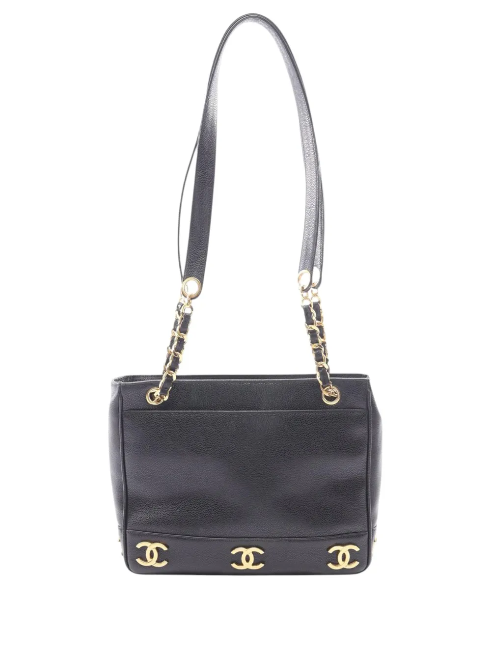 CHANEL Pre-Owned 1991-1994 Triple CC Caviar shoulder bag - Black