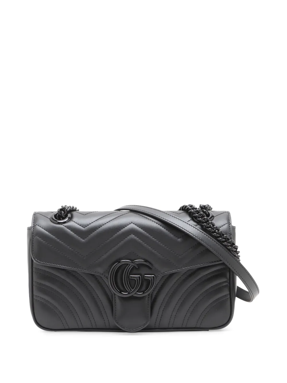 Gucci Pre-Owned 1996-1997 Medium GG Marmont Monochrome Matelasse Calfskin shoulder bag - Nero