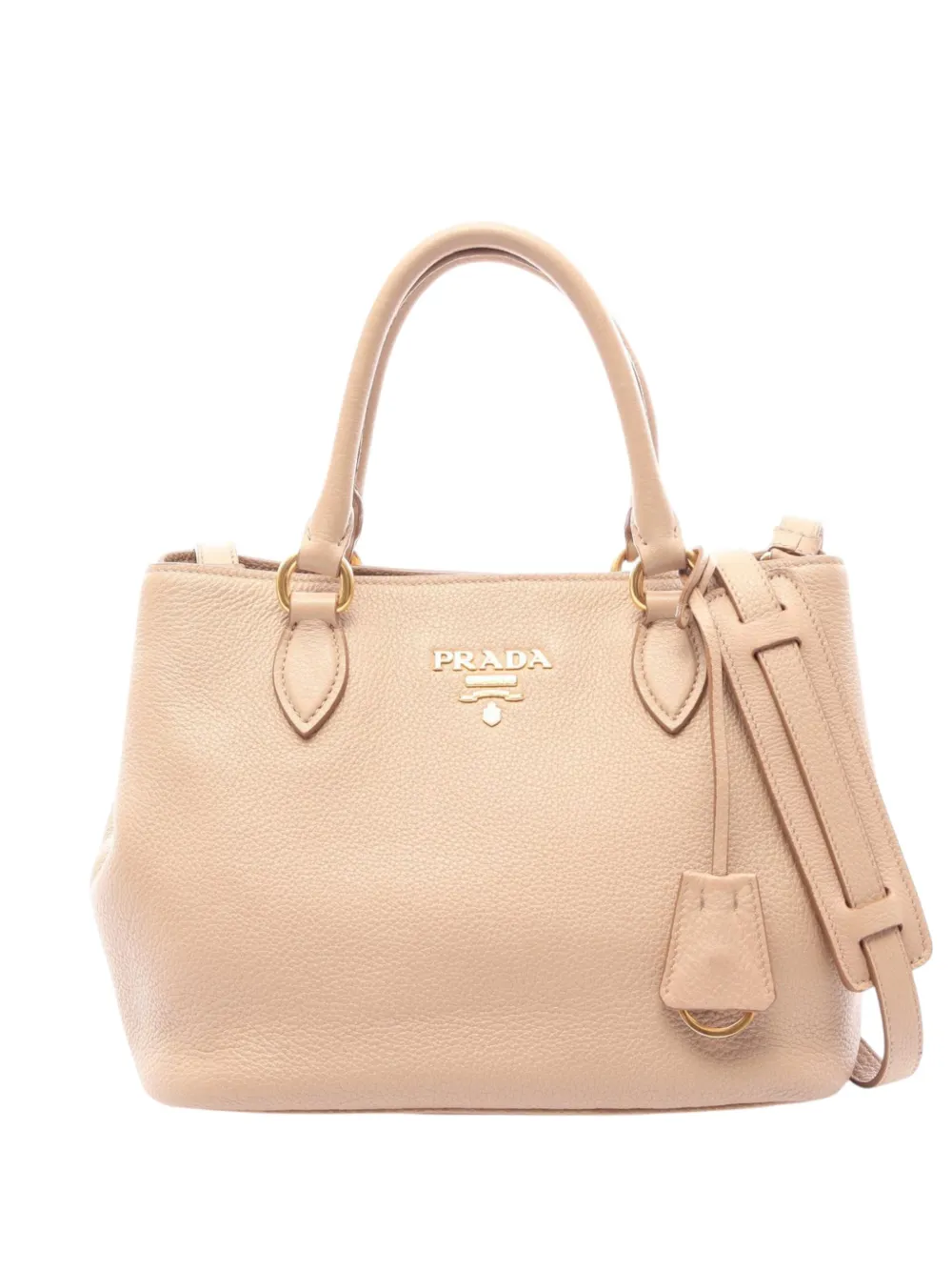 Prada Pre-Owned 2010-2026 Vitello Phenix Open Convertible Tote satchel - Toni neutri