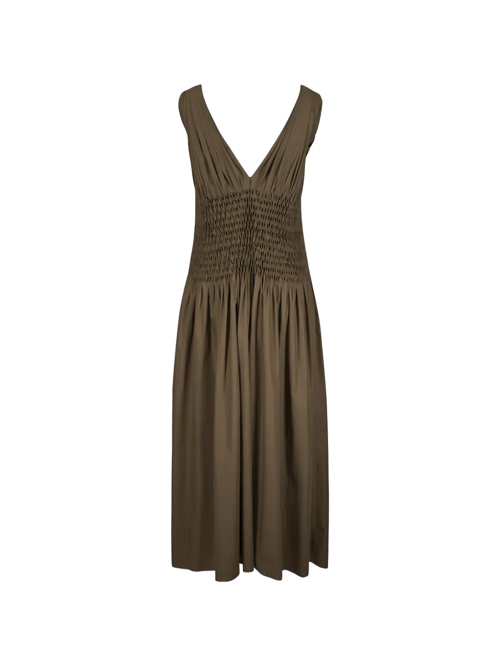 KHAITE Nola jurk Bruin