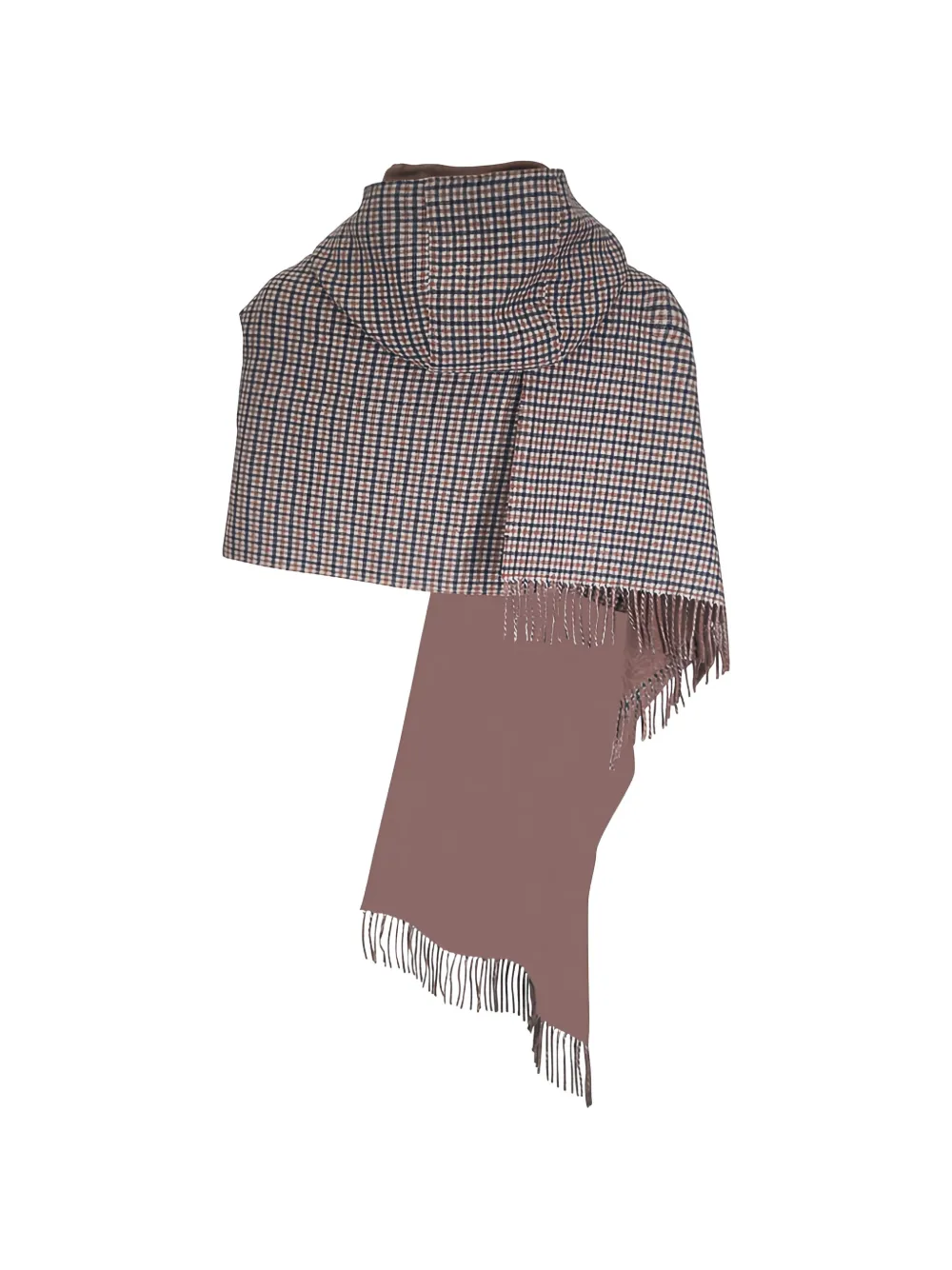 Brunello Cucinelli Geruite sjaal Beige