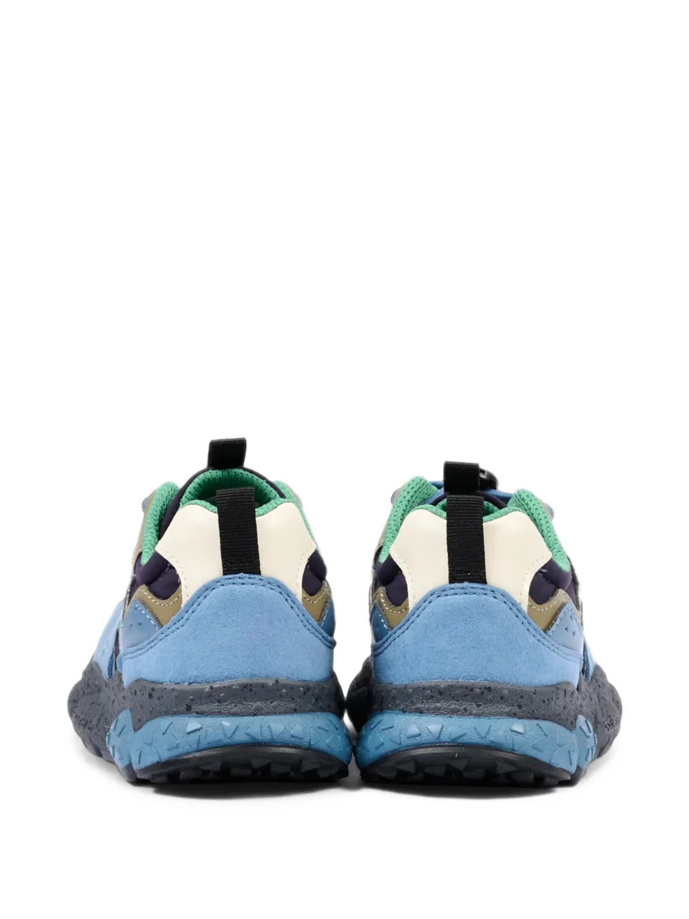 FLOWER MOUNTAIN KIDS panelled toggle-fastening sneakers Blauw