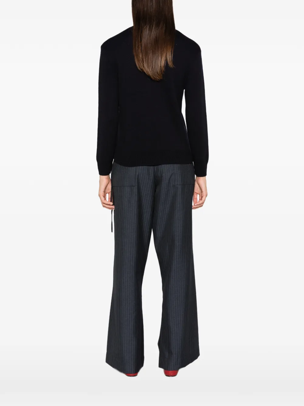 A.P.C. Sweater met geborduurd logo Blauw