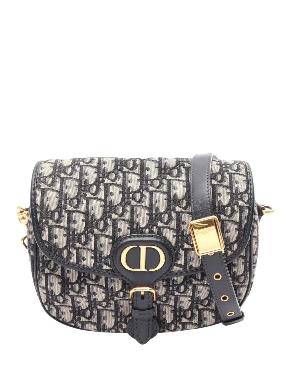 Christian Dior Pre-Owned 2015-2026 Medium Oblique Canvas Bobby crossbody bag - Blu