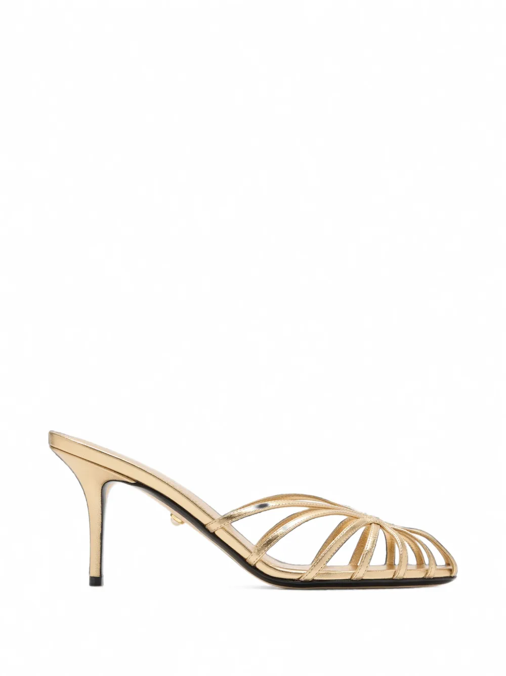 Alevì Mel metallic leather sandals