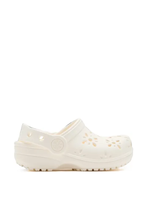 Crocs Kids Classic Floral cut-out clogs