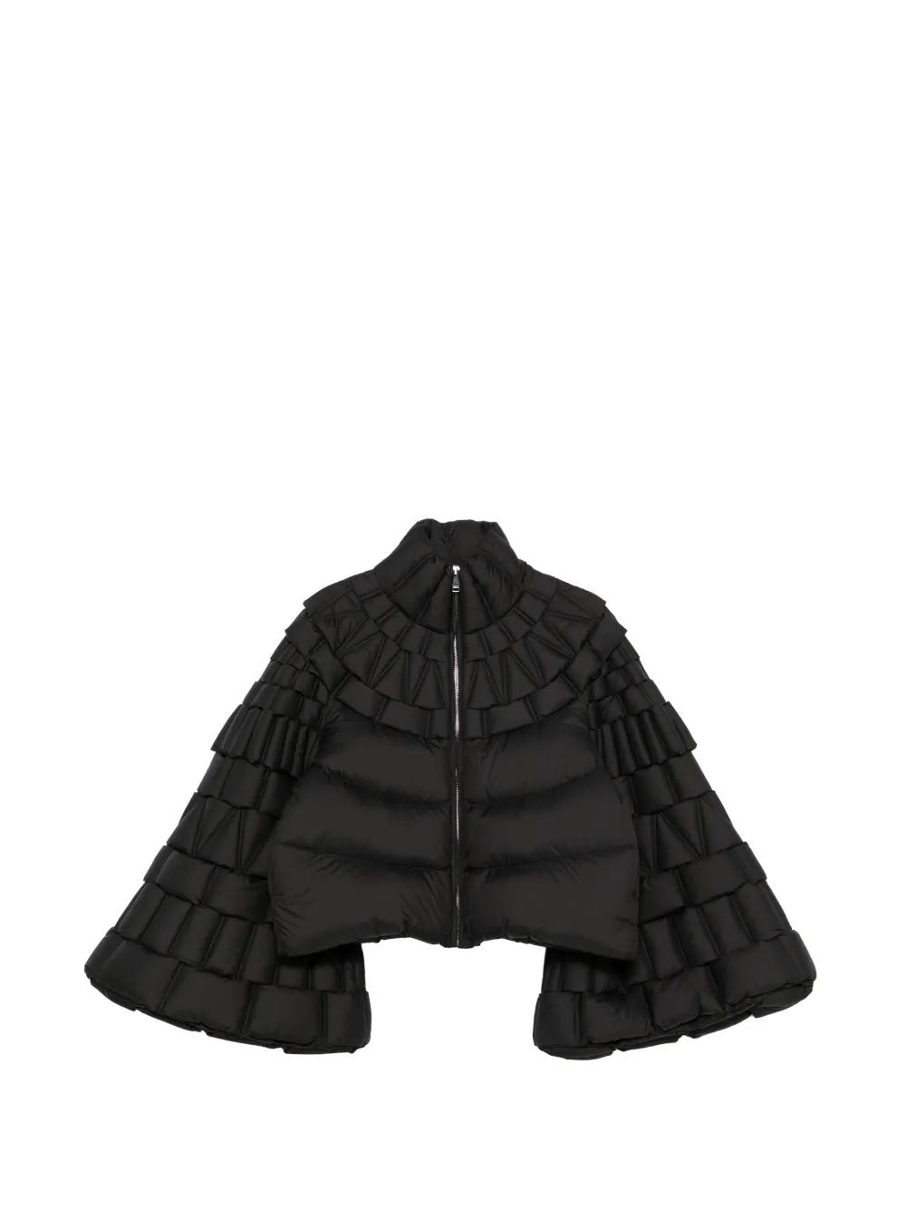 RAXXY quilted bell-sleeve jacket - Black