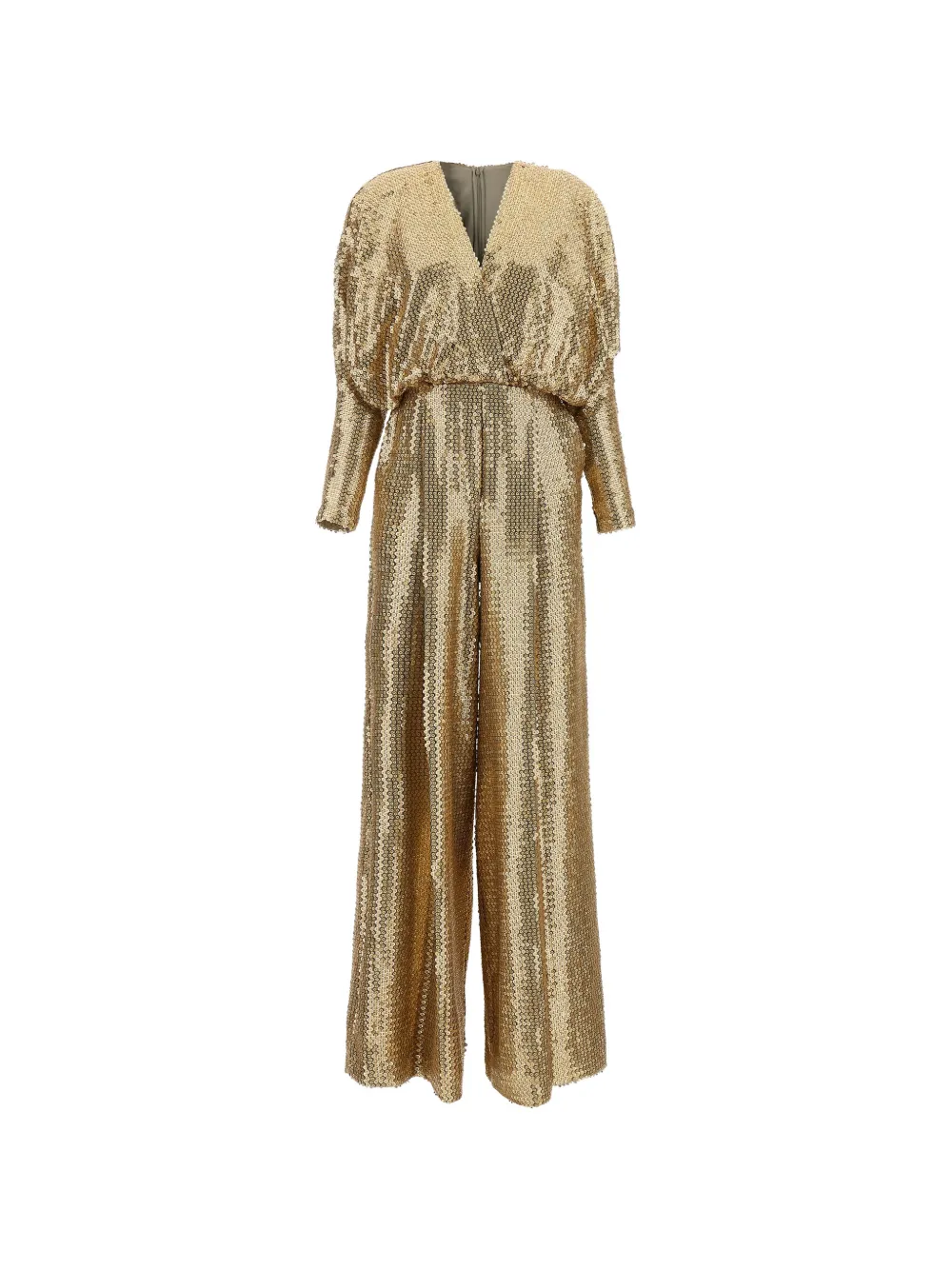 Elie Saab sequin-embellished wide-leg jumpsuit - Oro