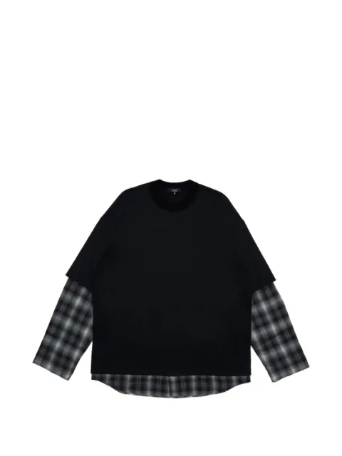Comme des Garçons Homme jersey a capas de cuadros