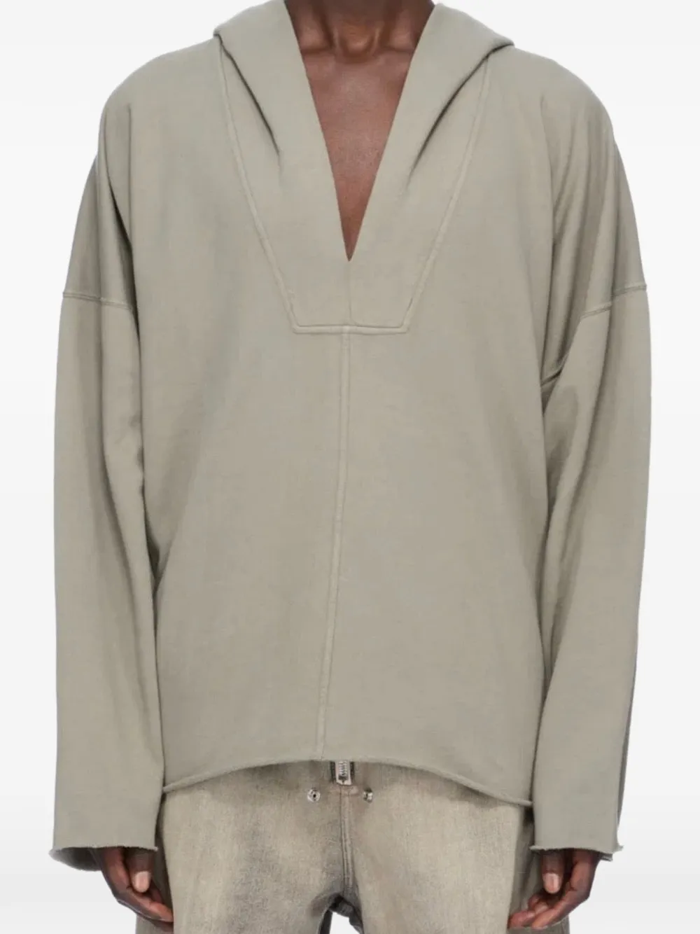 Rick Owens DRKSHDW Kaftan Hip hoodie Grijs