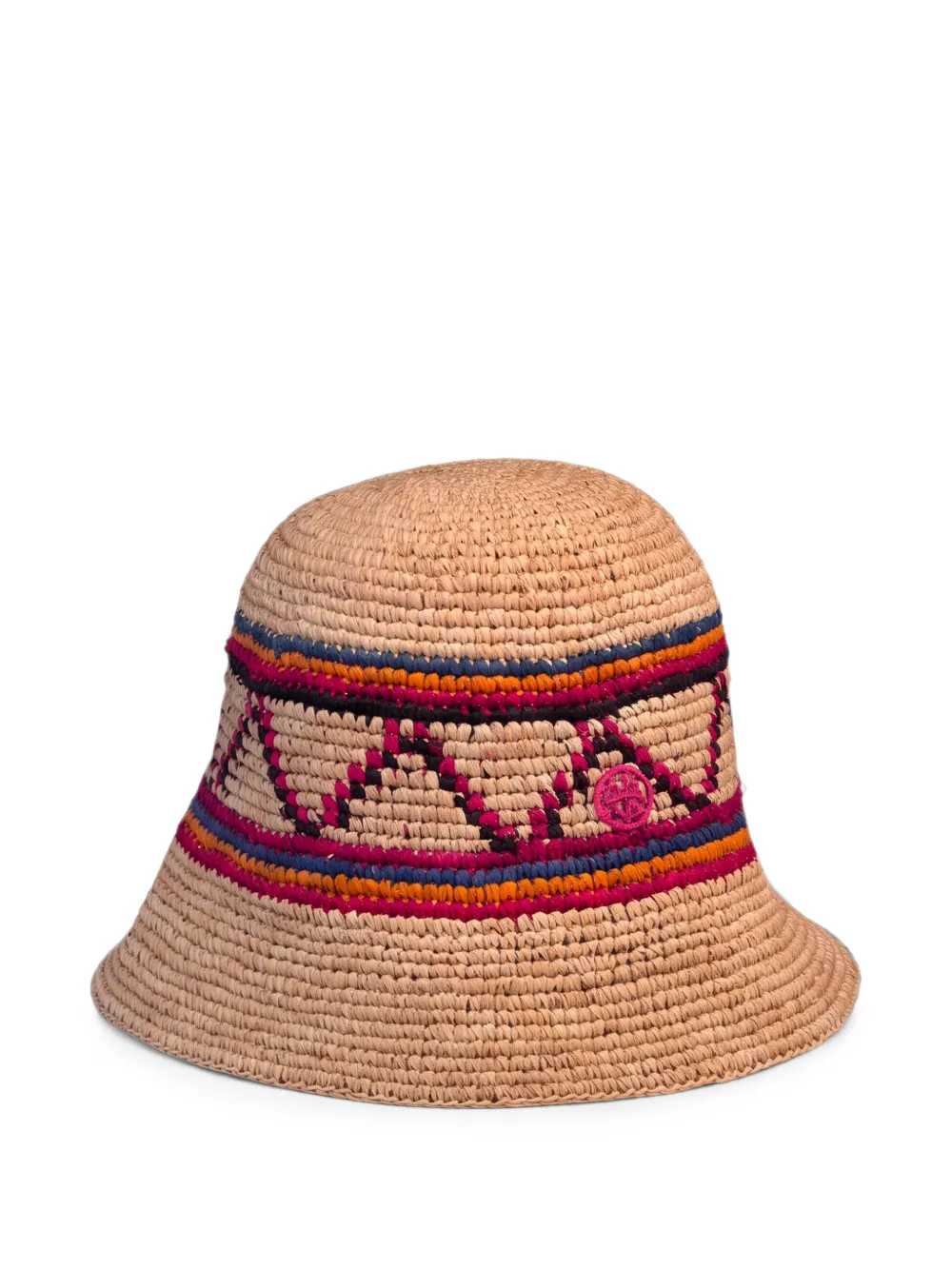 Ruslan Baginskiy geometric-pattern straw bucket hat - Toni neutri
