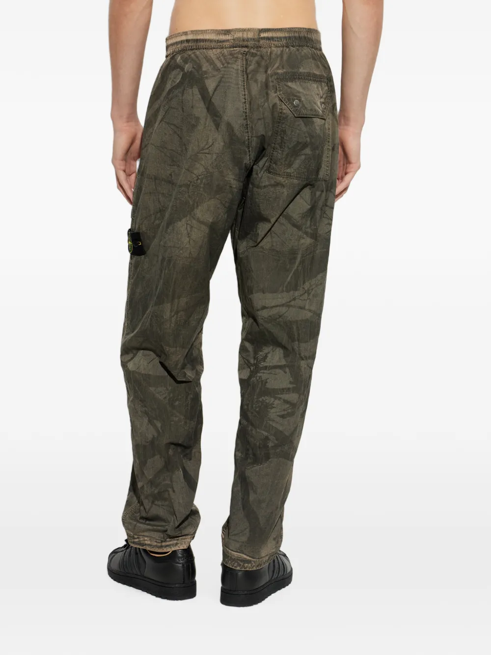 Stone Island Straight broek met logopatch Grijs