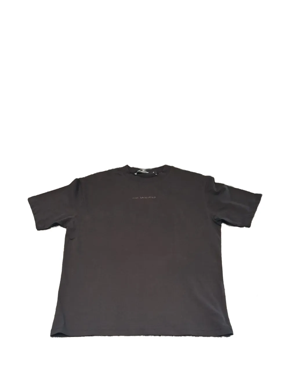Karl Lagerfeld logo-print crew-neck cotton T-shirt - Nero