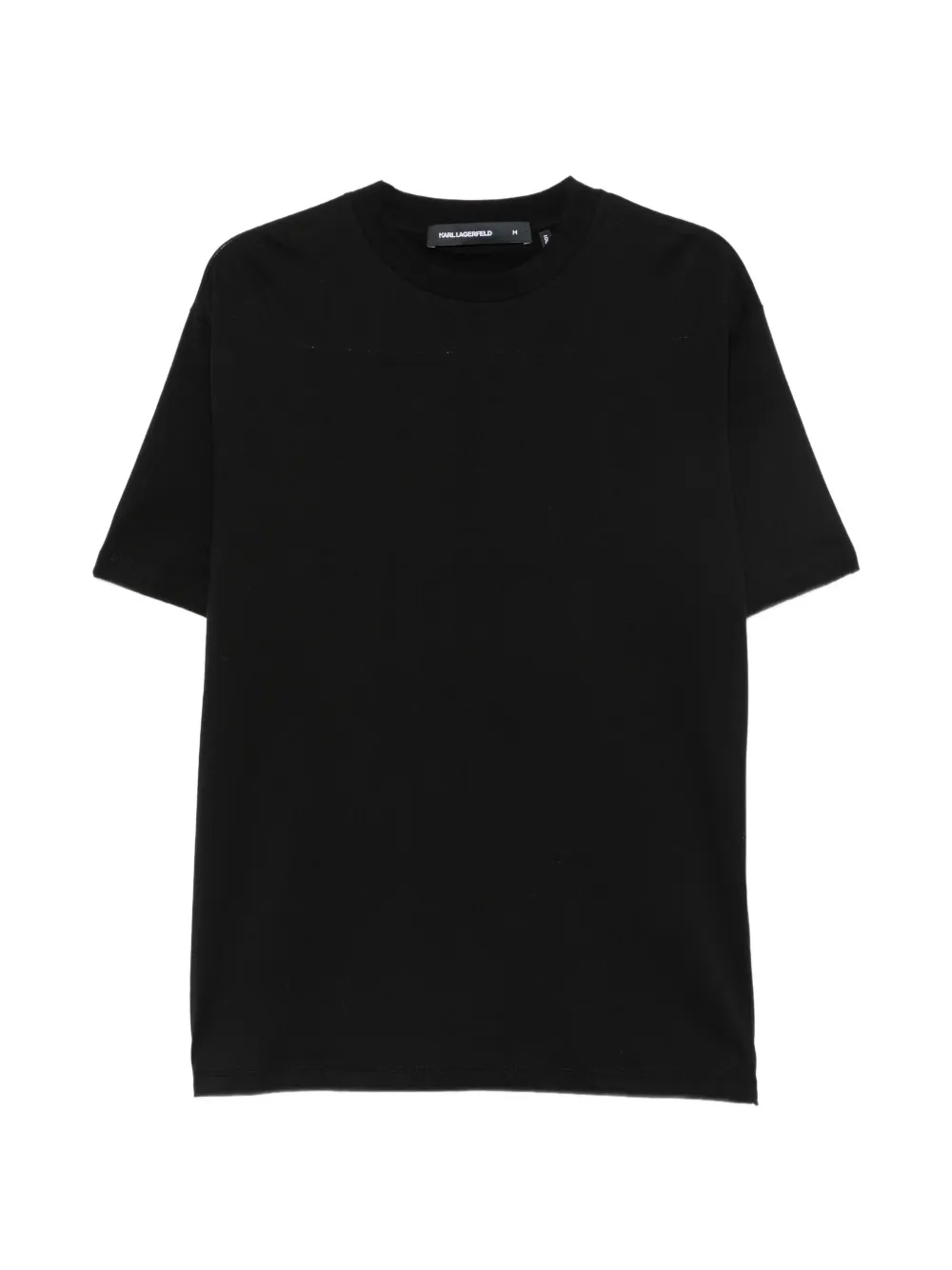 Karl Lagerfeld logo-print crew-neck cotton T-shirt - Nero
