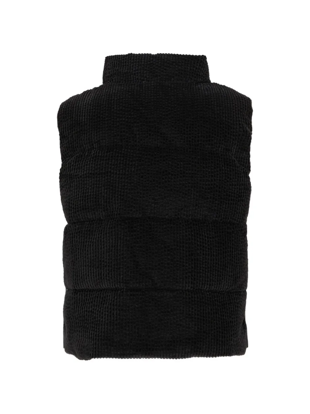 Molo Gewatteerde bodywarmer met ribfluwelen effect Zwart