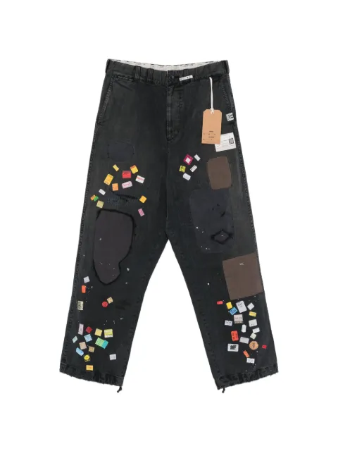 Maison MIHARA YASUHIRO patchwork ticket-print jeans