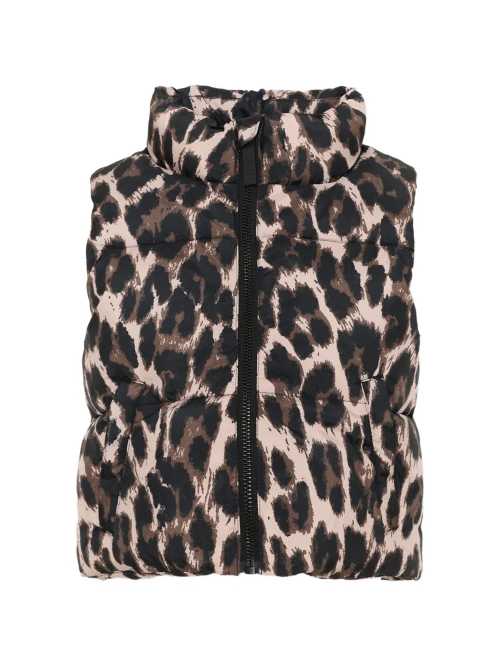 Molo leopard-print quilted gilet - Toni neutri