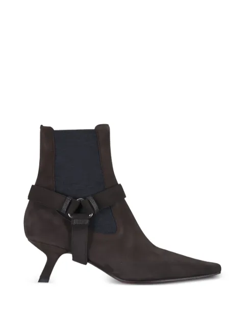 Brunello Cucinelli botines de gamuza