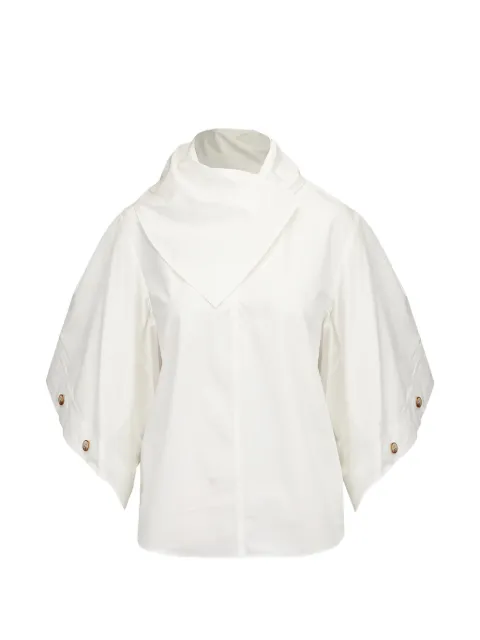 ZIMMERMANN blouse à boutons décoratifs et manches bouffantes