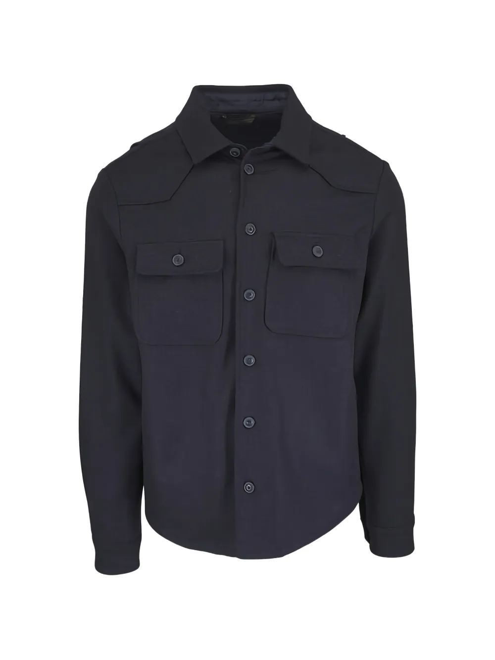 Tintoria Mattei button-up overshirt jacket - Bleu Tintoria Mattei button-up overshirt jacket - Bleu