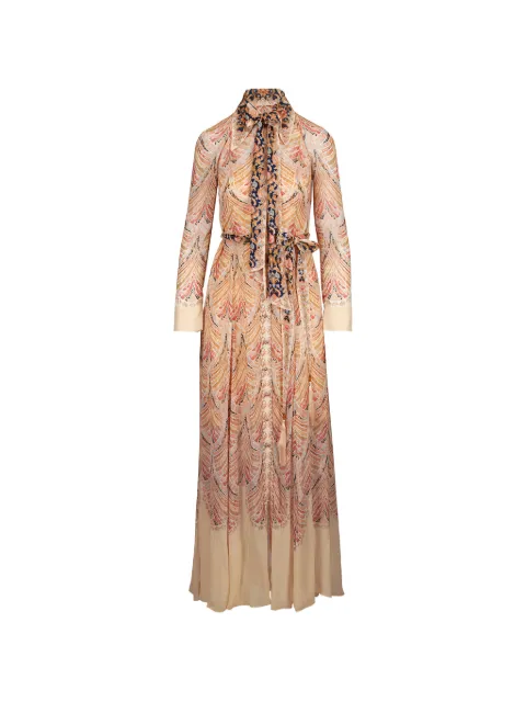 ZIMMERMANN pussy-bow-collar paisley-print maxi dress