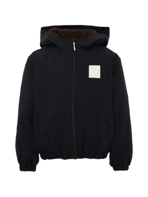 Molo logo-patch hooded jacket
