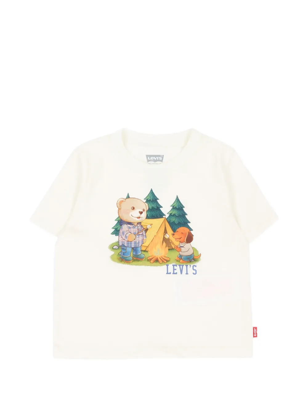 Levi's Kids Drie grafische prints hoodie en jeans met rits Blauw