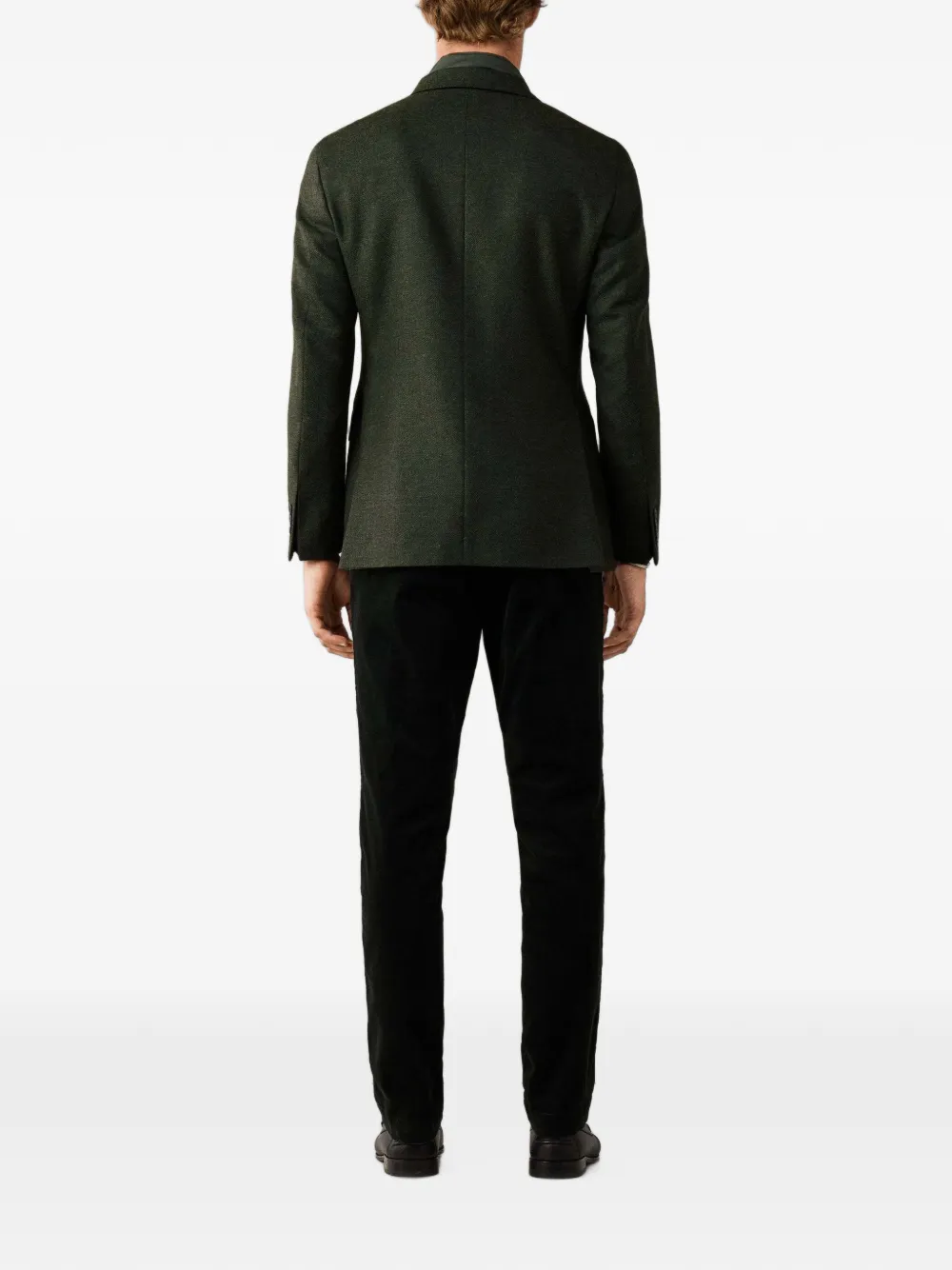 Hackett London Blazer met enkele rij knopen Groen