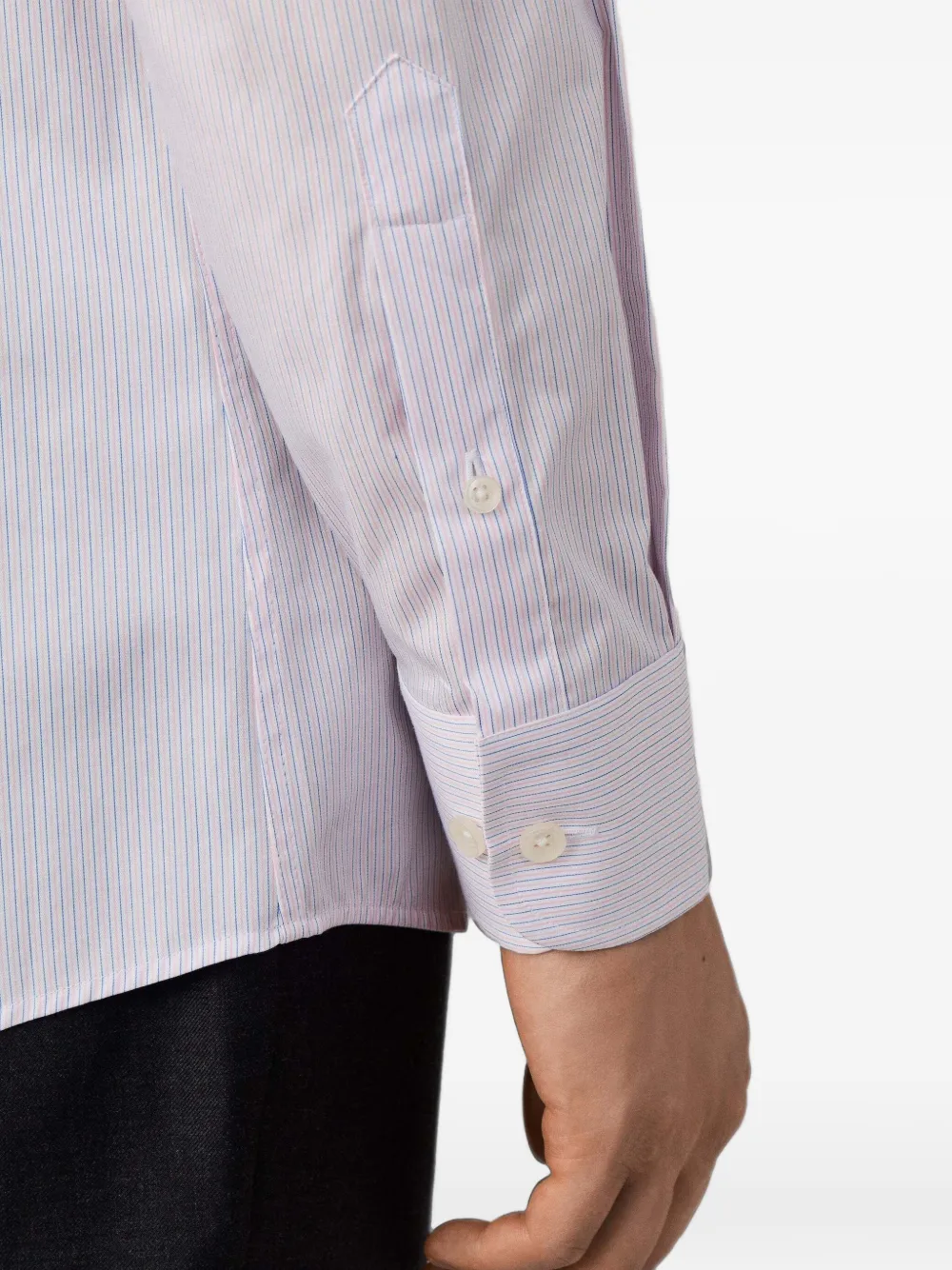 Hackett London Gestreept overhemd Roze