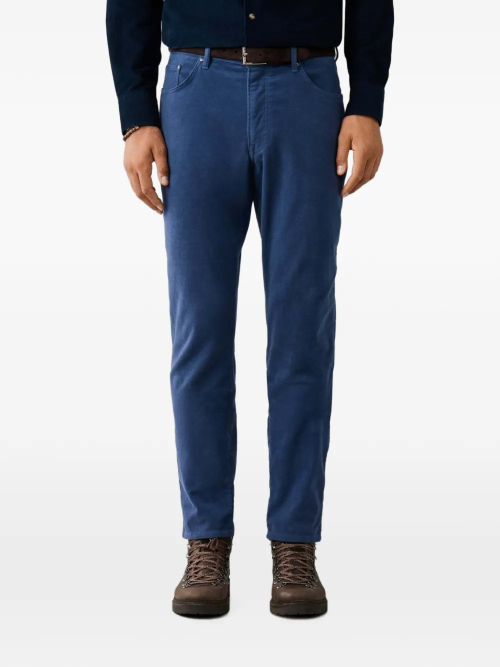 Hackett London Trinity stretch-katoenen broek Blauw