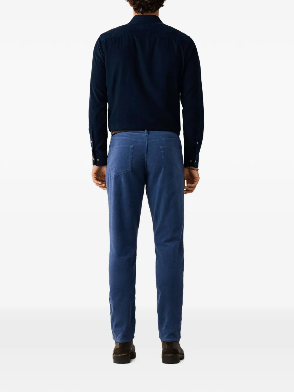 Hackett London Trinity stretch-katoenen broek Blauw