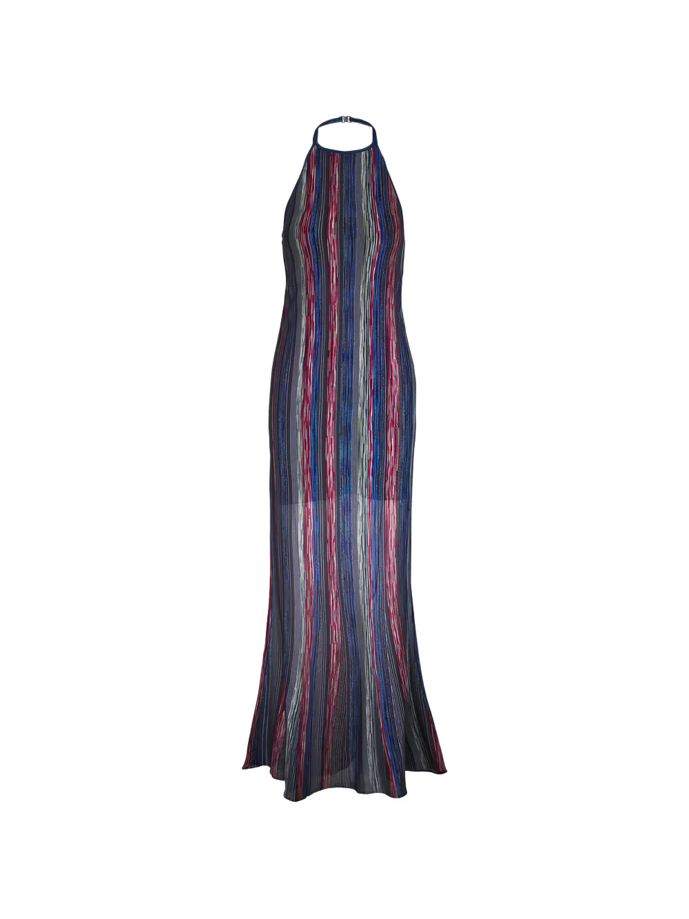 Missoni Gestreepte halterjurk Blauw