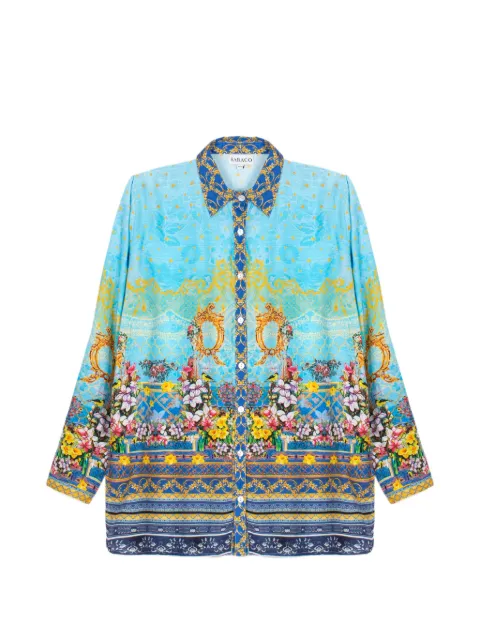Saraco Golden Heritage floral-print long-sleeve shirt