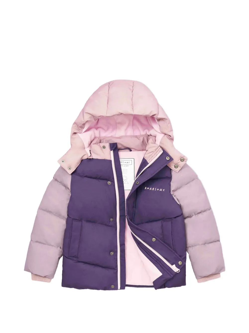 Roarsome hooded padded jacket - Violet