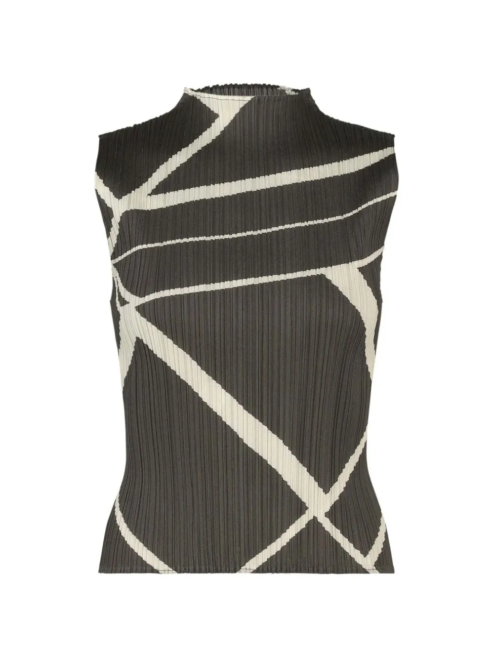 Pleats Please Issey Miyake Fold Line top Grijs