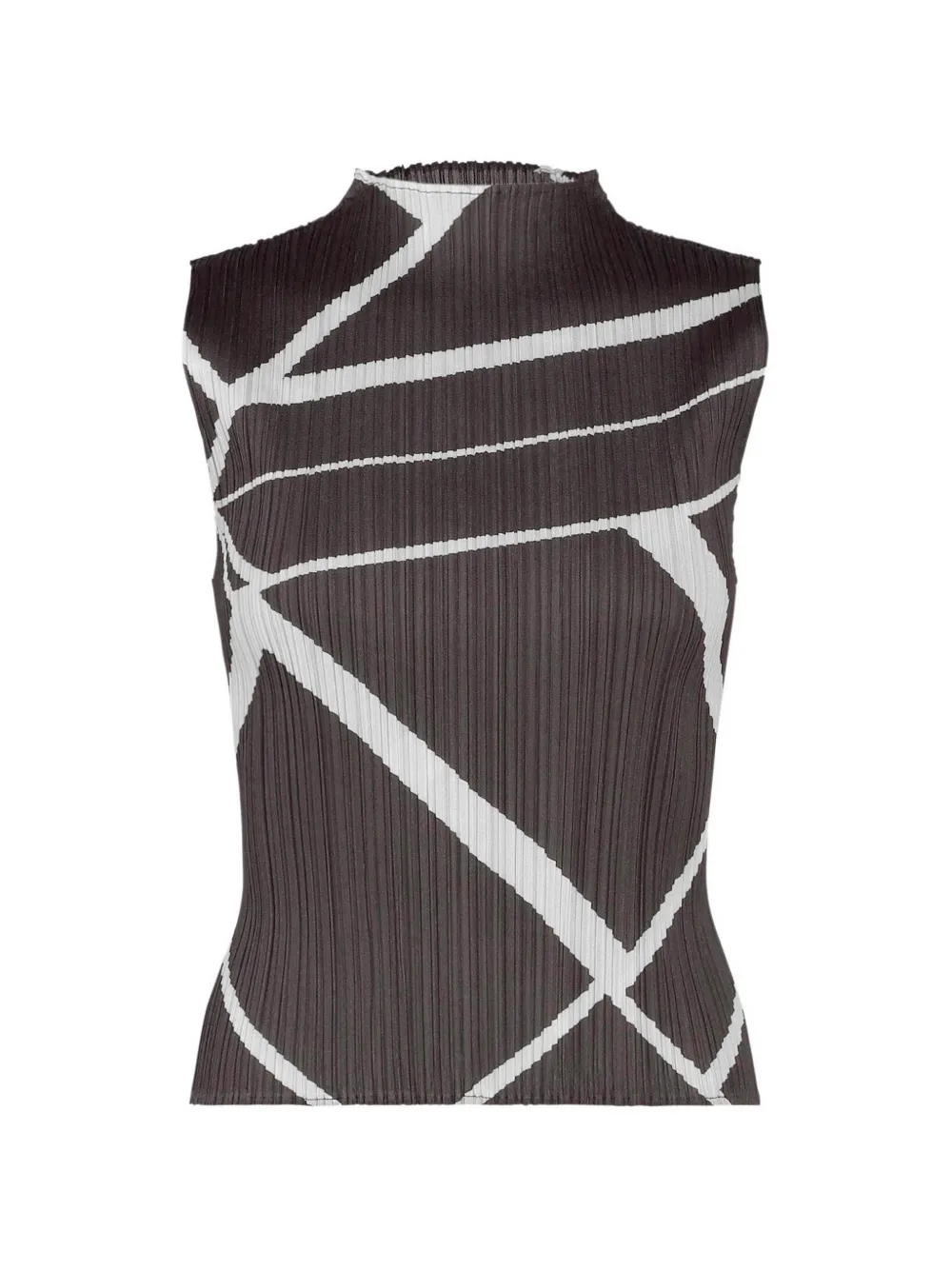 Pleats Please Issey Miyake Fold Line top - Grigio