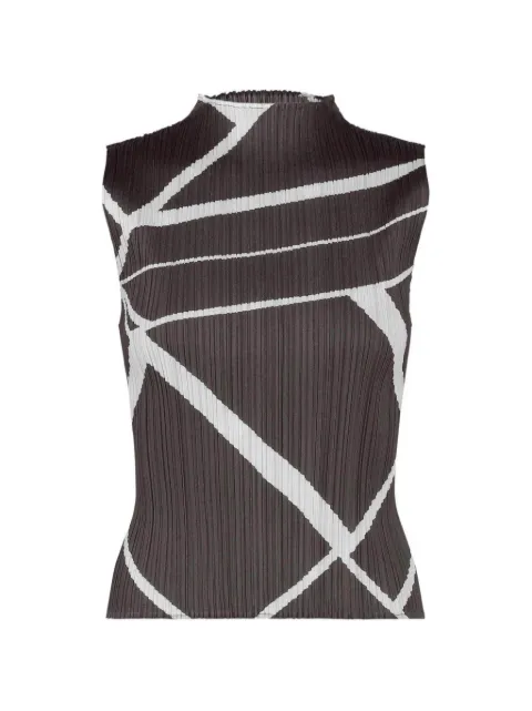 Pleats Please Issey Miyake Fold Line top