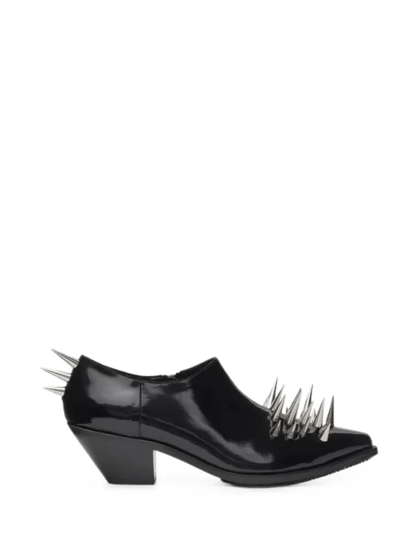 Junya Watanabe Spike-embellished Leather Shoes in Black
