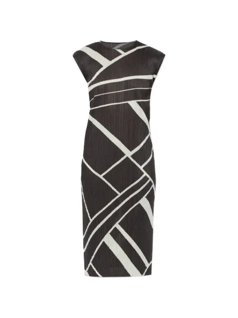 Pleats Please Issey Miyake Fold Line pleated midi dress