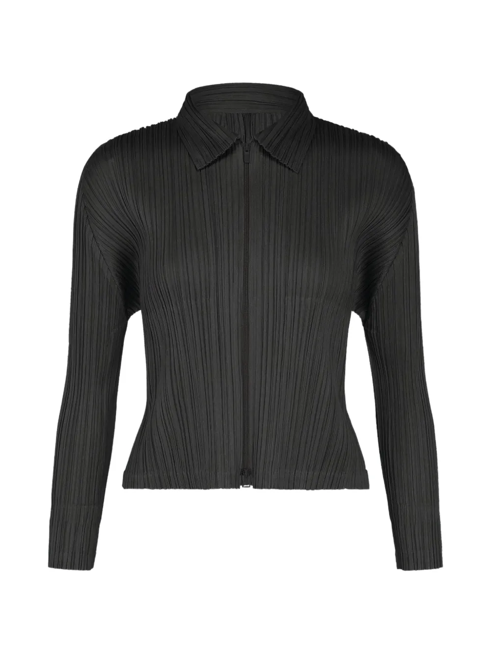 Pleats Please Issey Miyake Plissiertes Sweatshirt - Grau