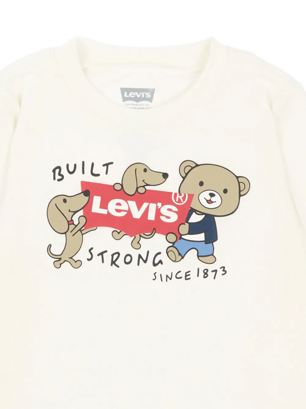 Levi's Kids T-shirt met grafische print Wit