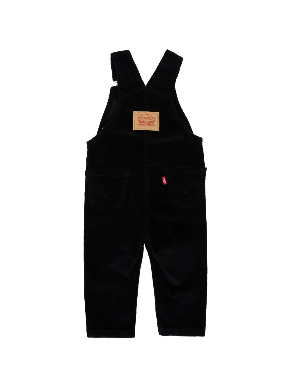 Levi's Kids Tuinbroek met ribfluwelen textuur Zwart