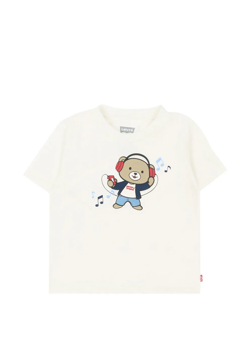 Levi's Kids Drie T-shirten en jeans met logo-patch Blauw