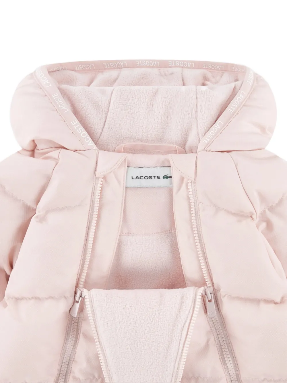 Lacoste Kids Gewatteerd skipak Roze