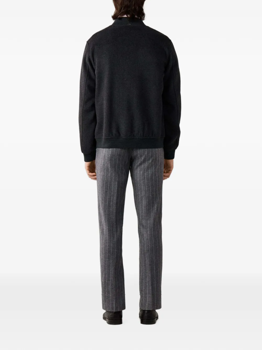 Hackett London Button-up bomberjack Grijs