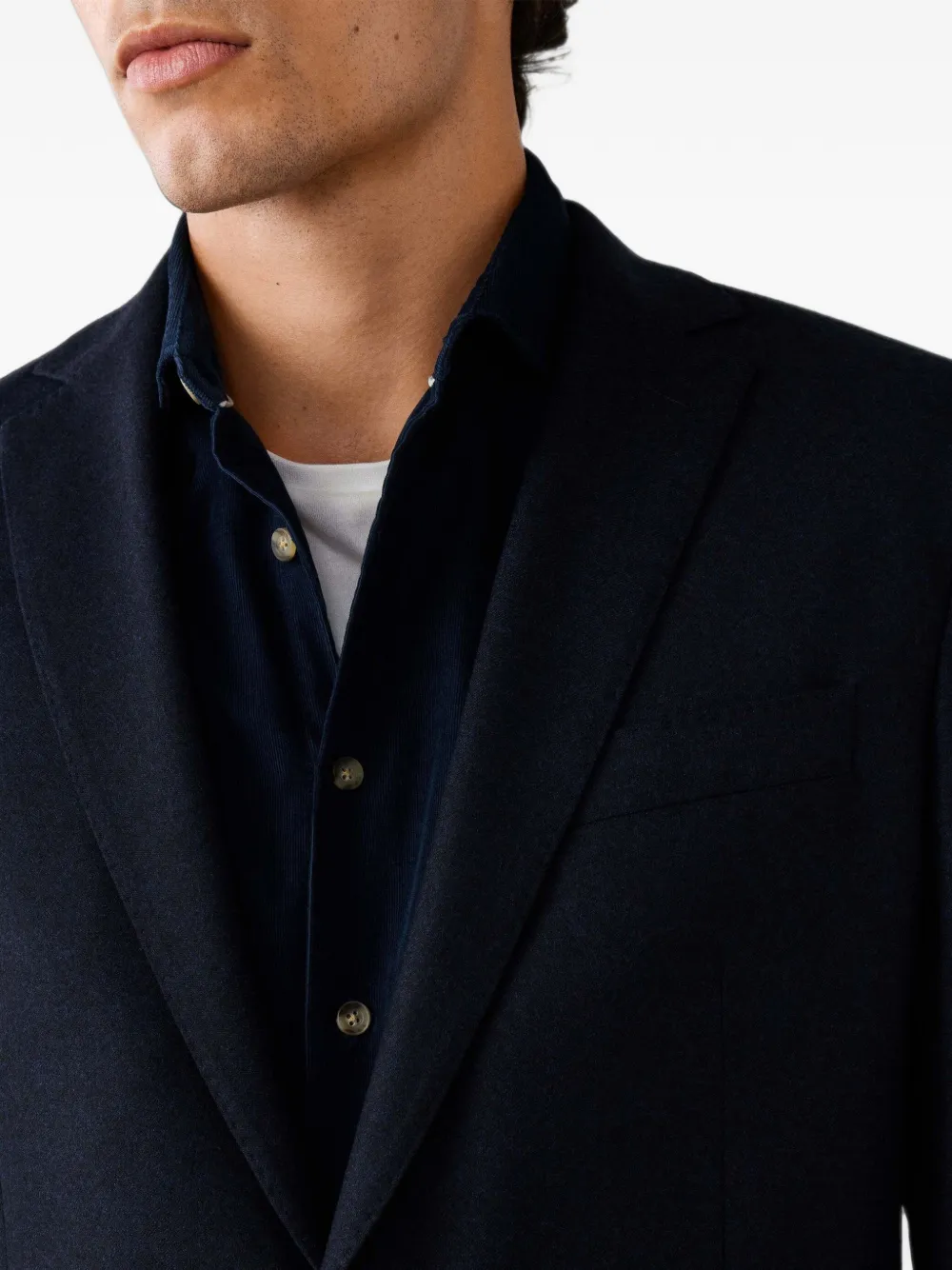 Hackett London Blazer met enkele rij knopen Blauw