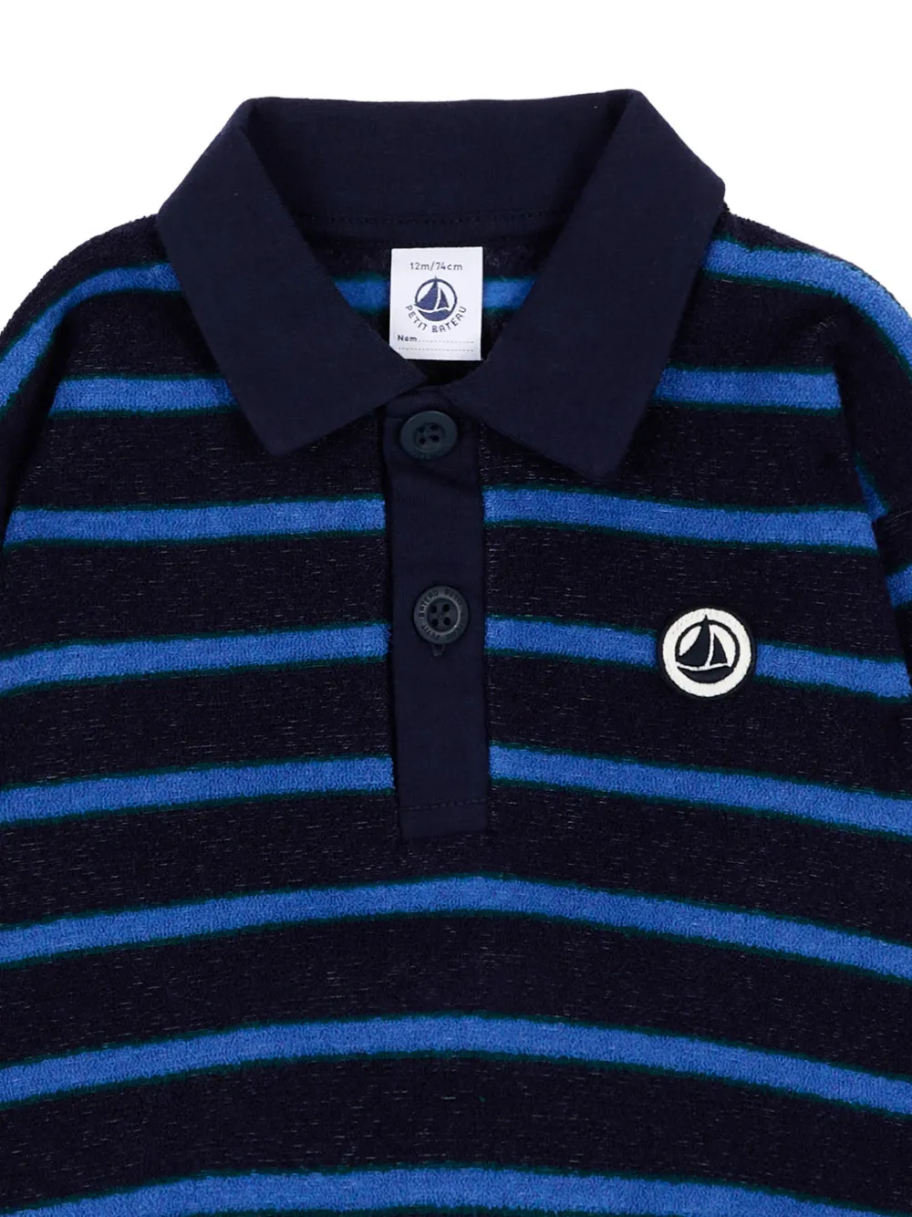 Petit Bateau Gestreept poloshirt Blauw
