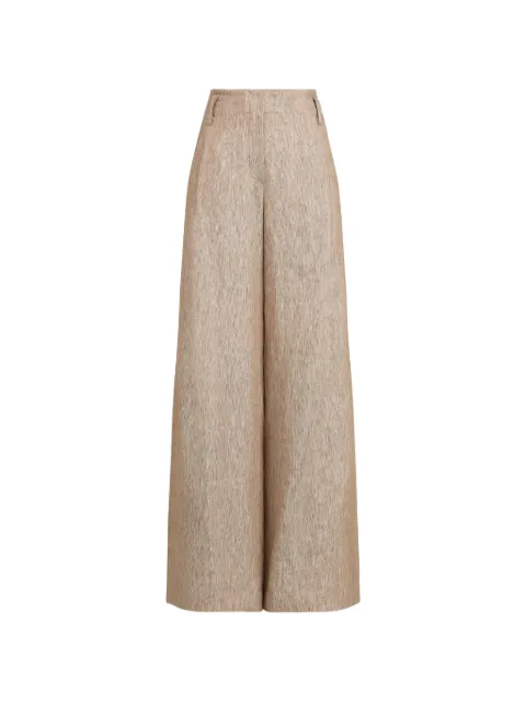 Brunello Cucinelli pantalones de mezclilla con pinzas y detalle Monili